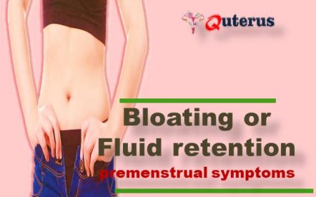 What changes cause Bloating or fluid retention in premenstrual symptoms?