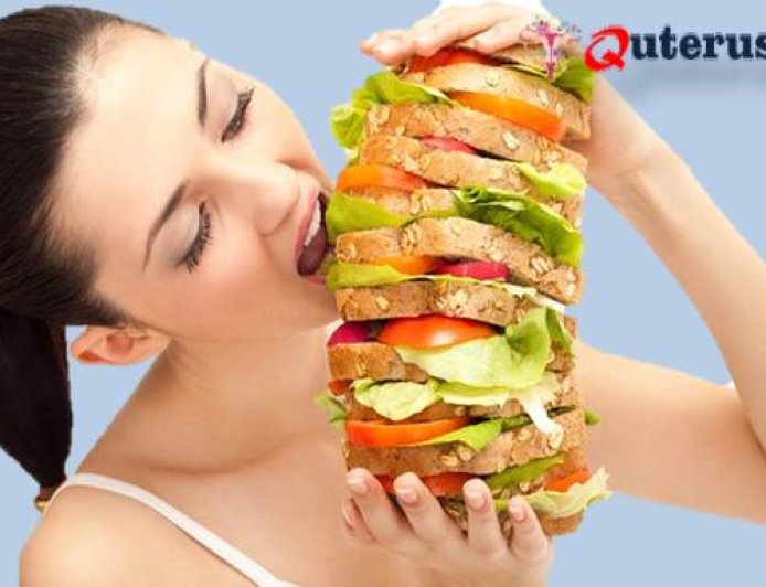 What is a change in appetite and digestion in premenstrual symptoms?